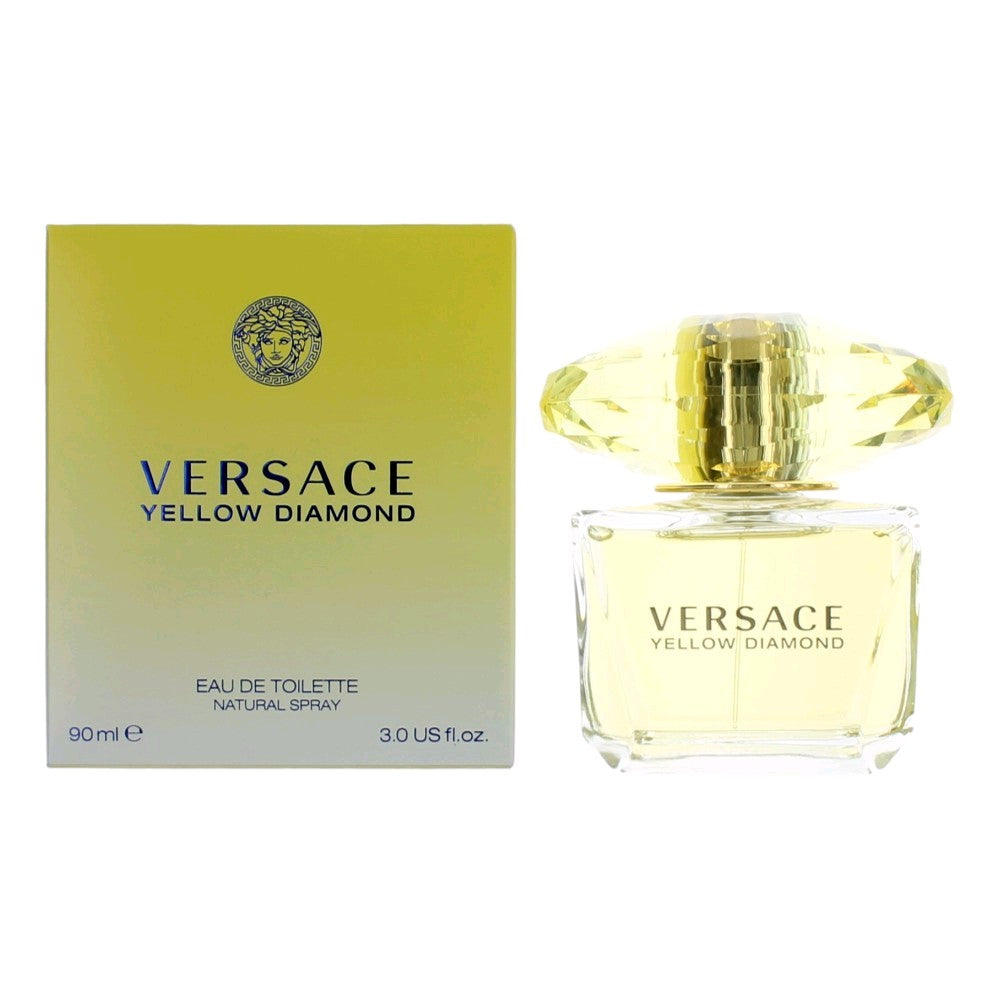 Versace Yellow Diamond de Versace, EDT Vaporizador de 3 oz para Mujer