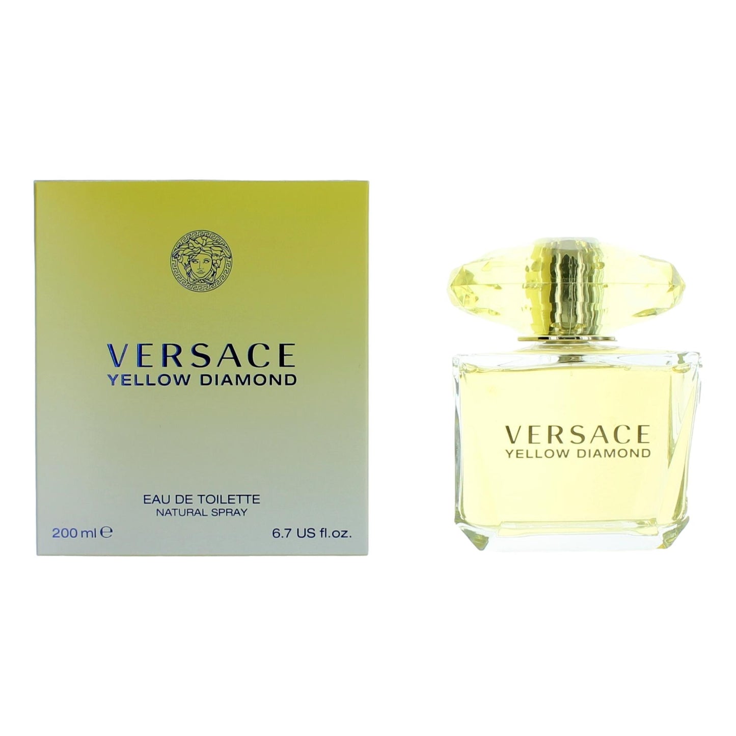Versace Yellow Diamond de Versace, Vaporizador EDT de 6.7 oz para Mujer