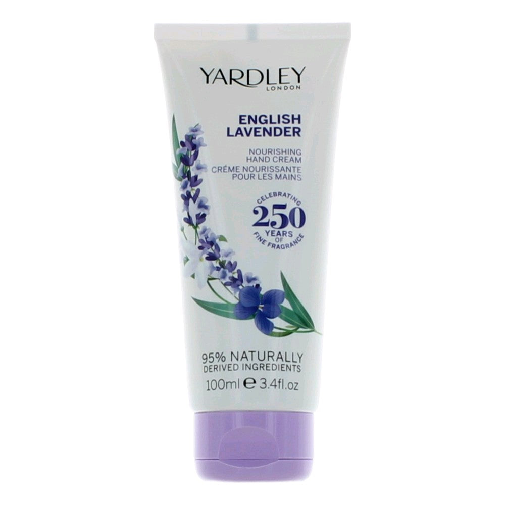 Yardley English Lavender de Yardley of London, crema de manos nutritiva de 3.4oz para mujeres
