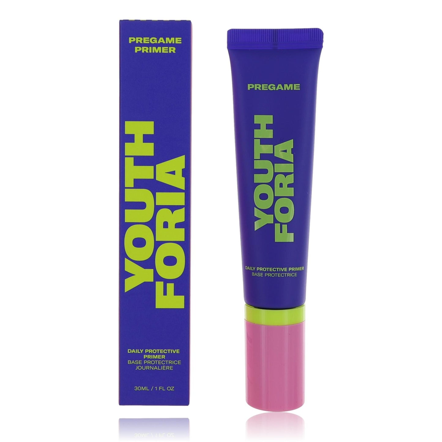 Prebase Pregame de Youthforia, prebase protectora diaria de 28 ml