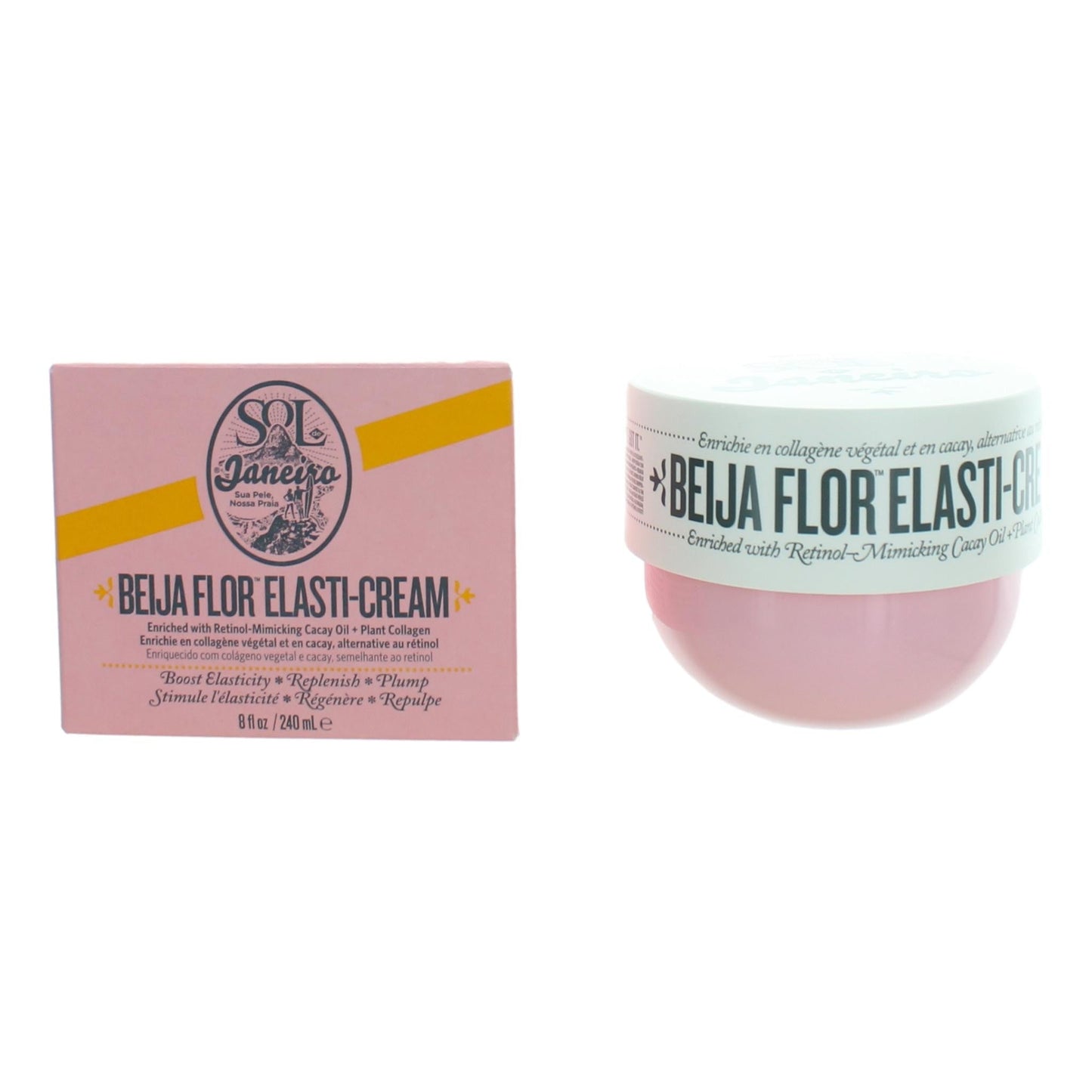 Beija Flor Elasti-Cream by Sol De Janeiro, 8 oz Body Cream for Women - 101 Perfume Plus