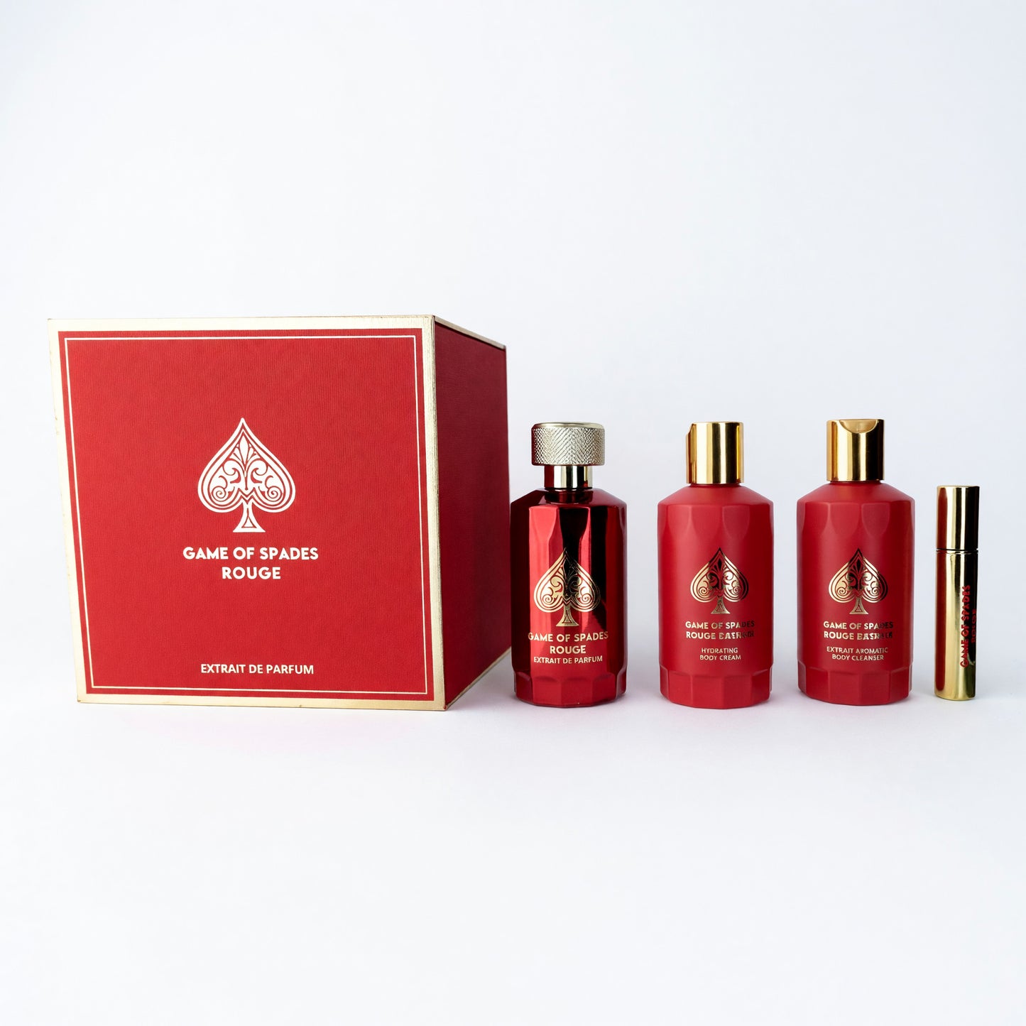 Set de regalo de 4 piezas Game of Spades Rouge de Jo Milano para unisex