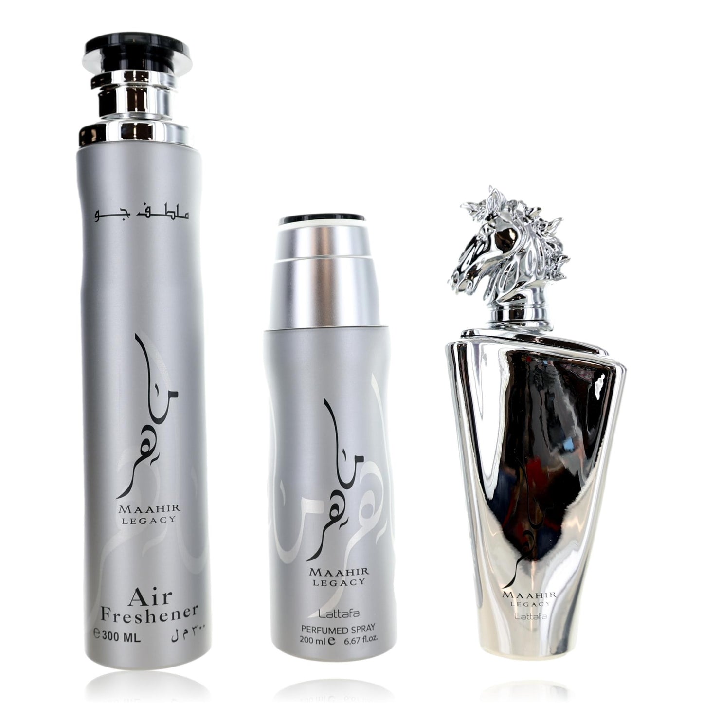 Maahir Legacy de Lattafa, set de regalo de 3 piezas para unisex