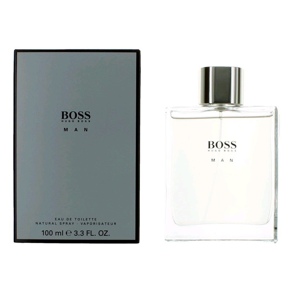 Boss Man by Hugo Boss, 3.3 oz Eau De Toilette Spray for Men - 101 Perfume Plus