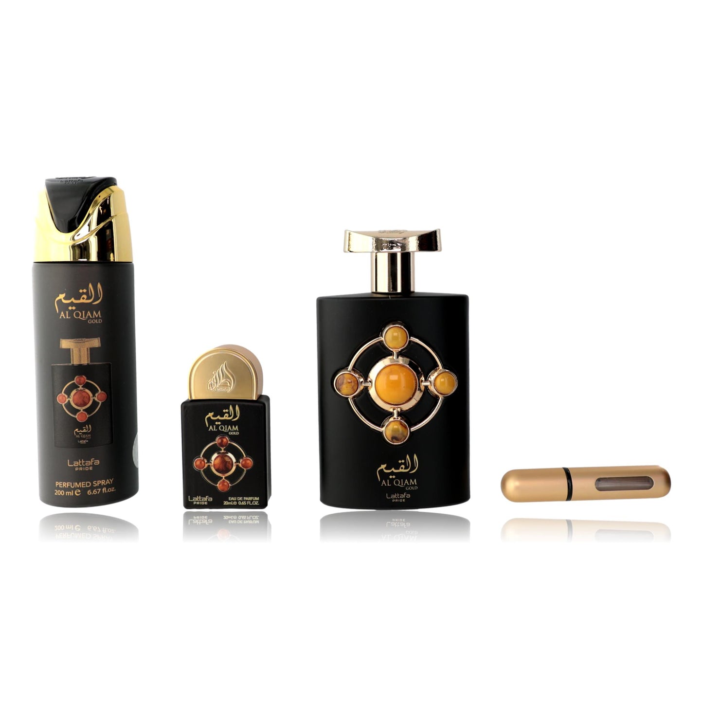 Al Qiam de Lattafa, set de regalo de 3 piezas unisex