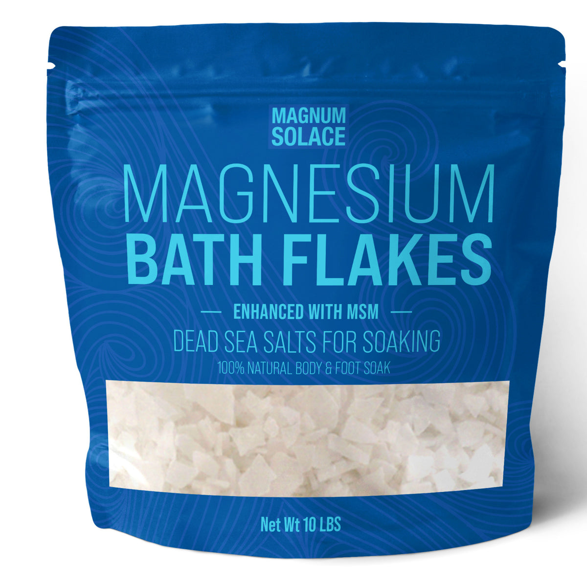 Magnesium Bath Flakes with MSM, 10 lbs Dead Sea Salts for Soaking