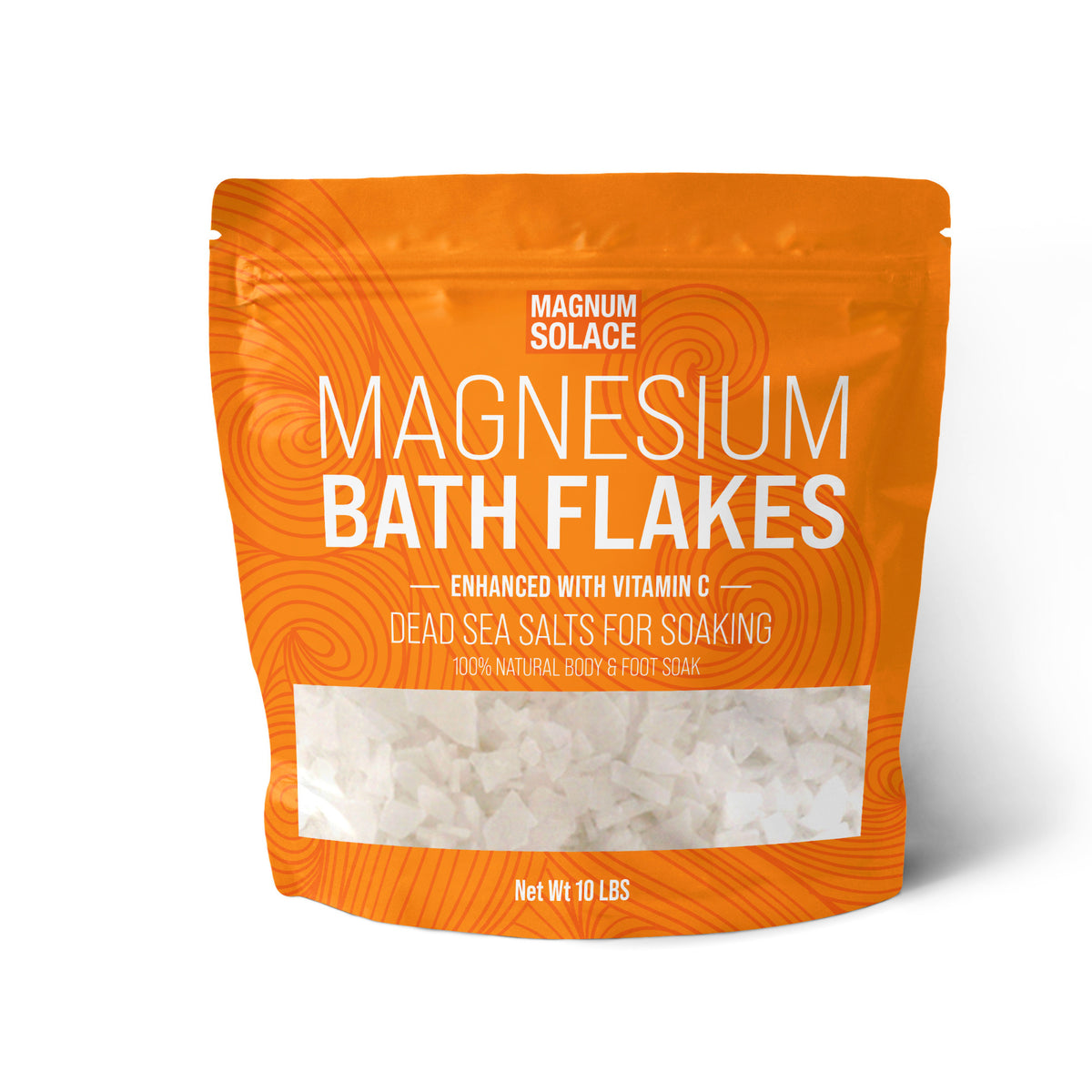 Magnesium Bath Flakes with Vitamin C, 10 lbs Dead Sea Salts for Soaking