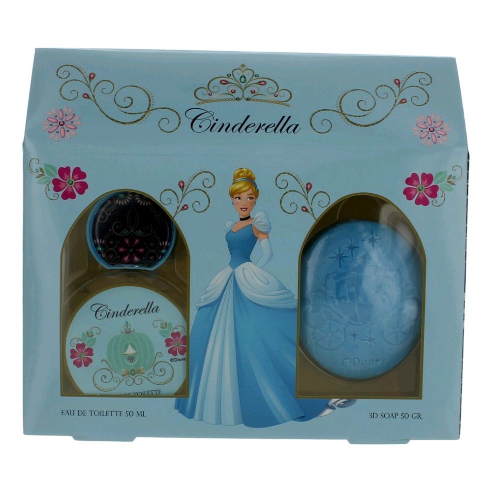 Cinderella by Disney Princess, 2 Piece House Gift Set for Girls - 101 Perfume Plus