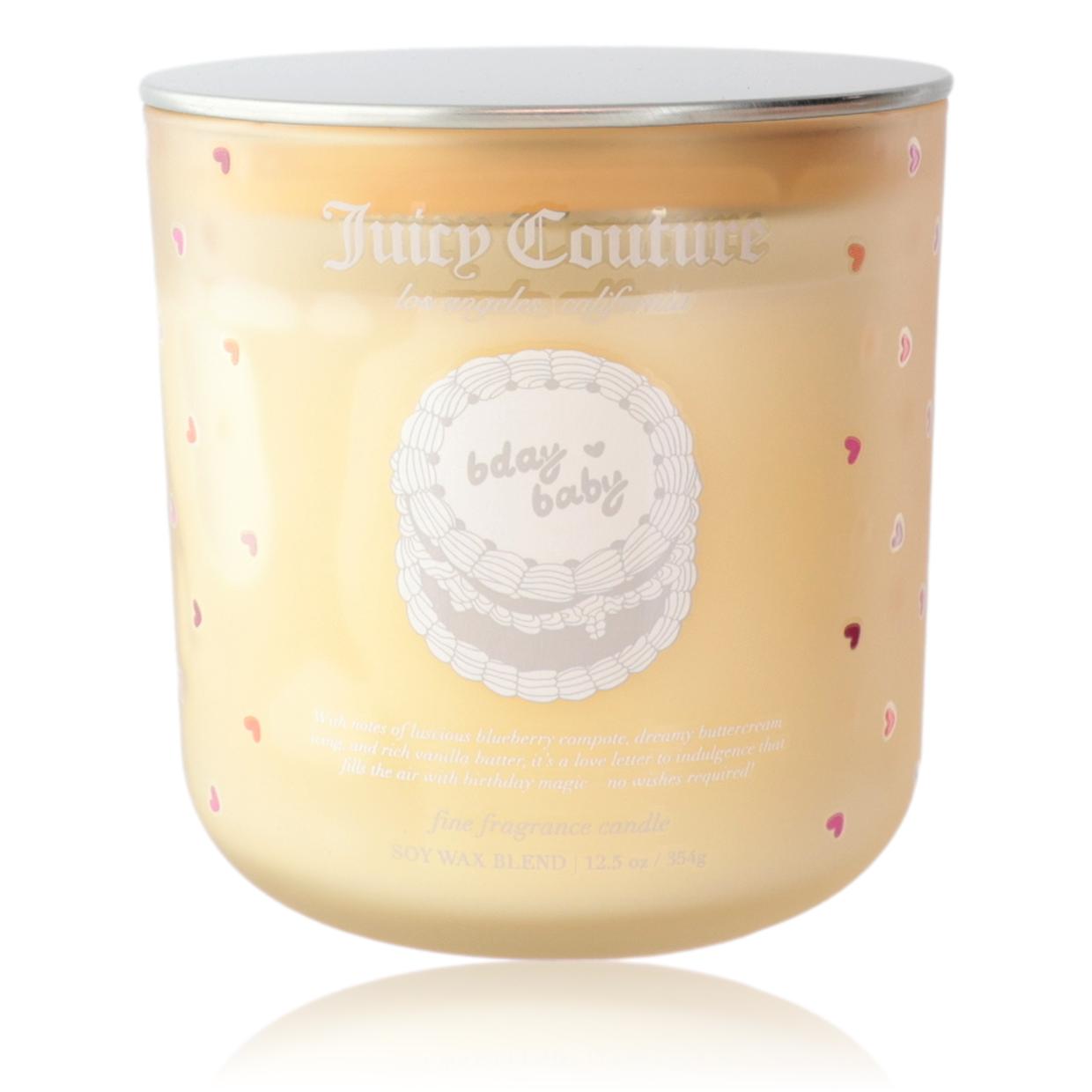 Vela de fragancia fina Juicy Couture de 12.5 oz - Bday Baby