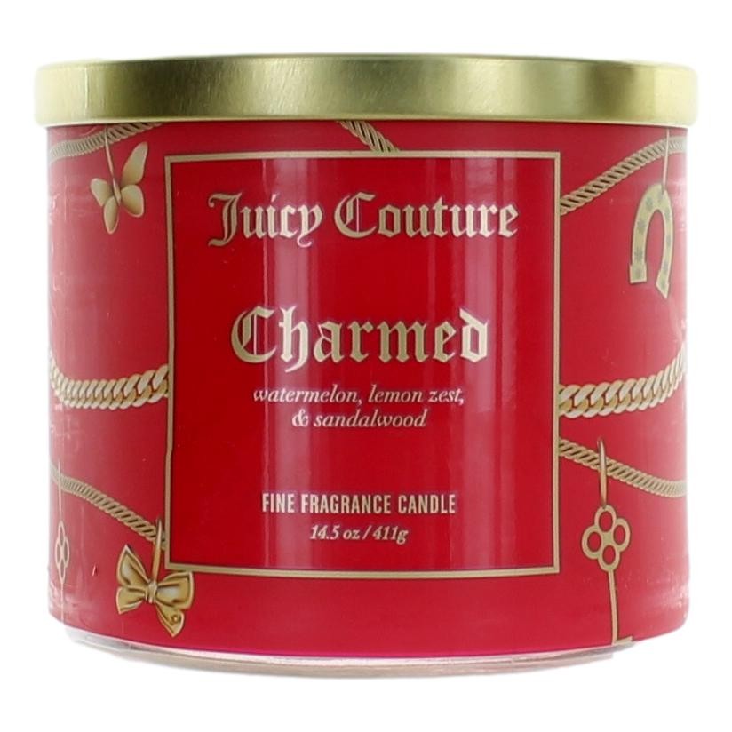 Juicy Couture Vela de 3 mechas con mezcla de cera de soja de 14,5 oz - Charmed