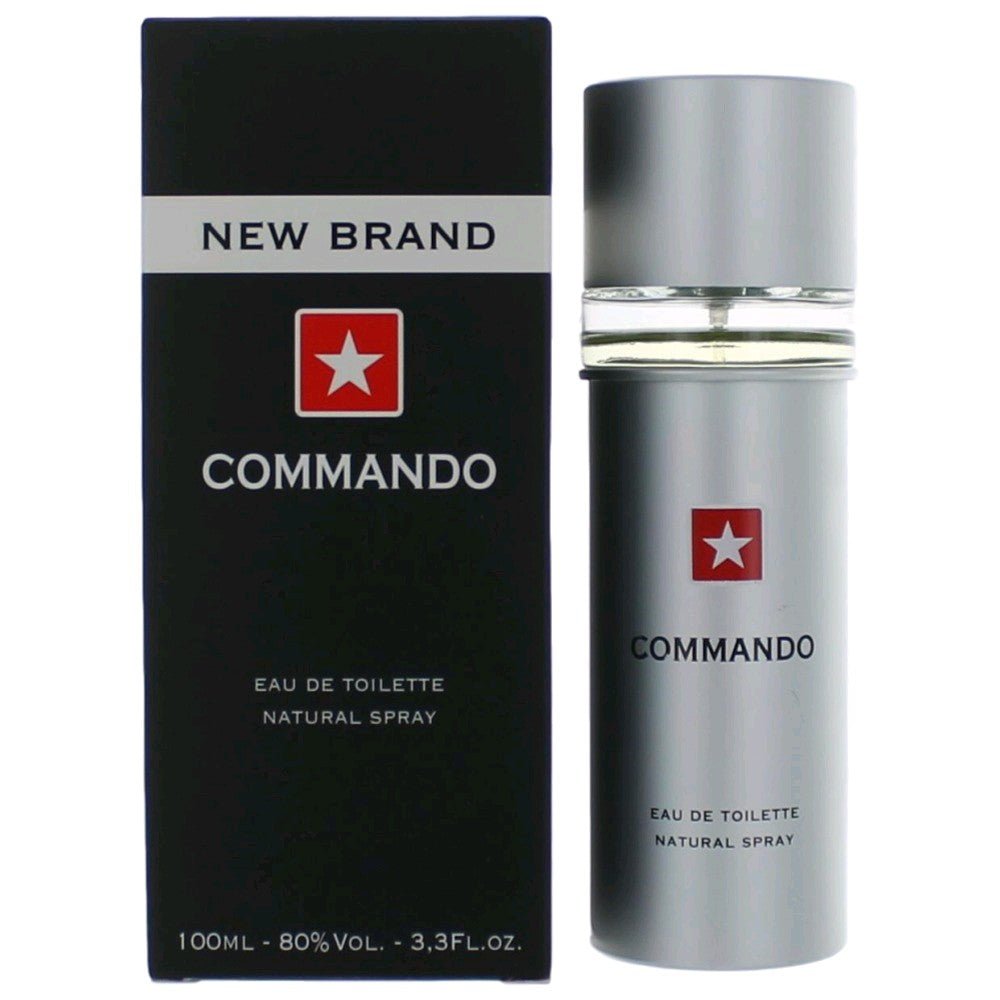 Commando by New Brand, 3.3 oz Eau De Toilette Spray for Men - 101 Perfume Plus
