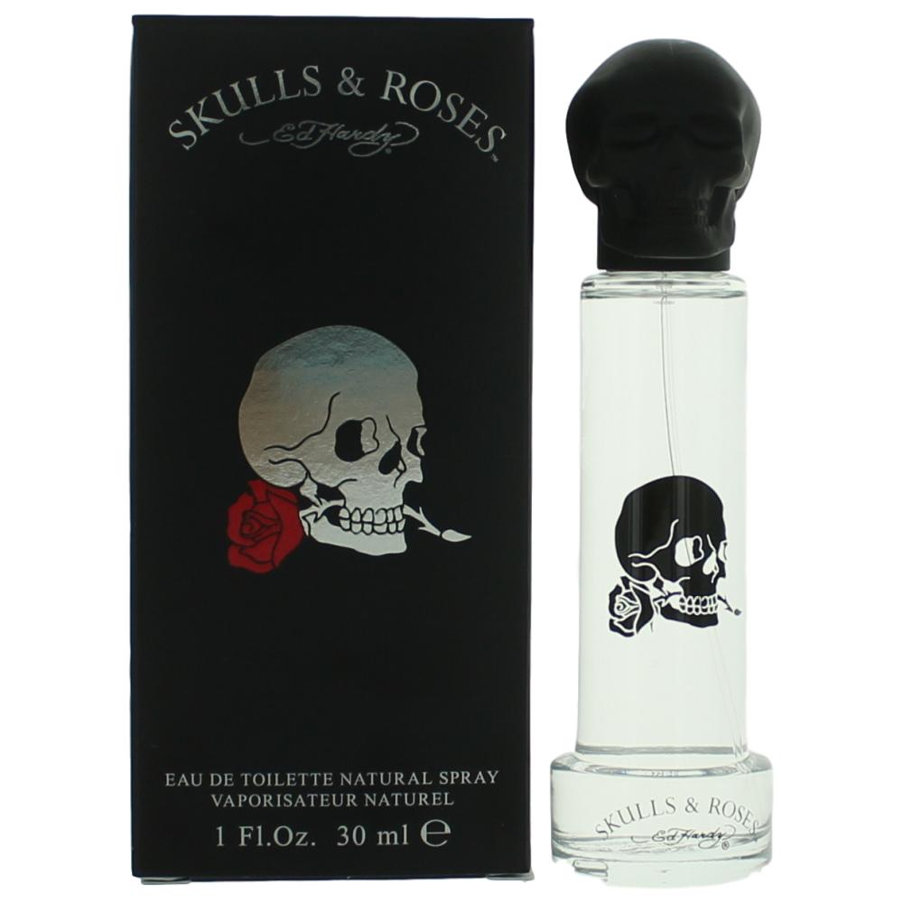 Ed Hardy Skulls & Roses by Ed Hardy, 1 oz Eau De Toilette Spray for Men - 101 Perfume Plus