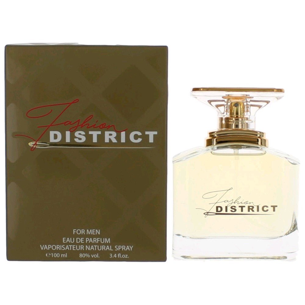 Fashion District by Fashion District, 3.4 oz Eau De Parfum Spray for Men - 101 Perfume Plus