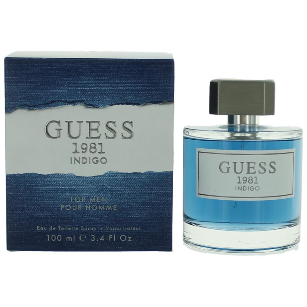 Guess 1981 Indigo by Guess, 3.4 oz Eau De Toilette Spray for Men - 101 Perfume Plus