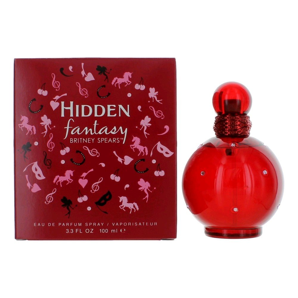 Hidden Fantasy by Britney Spears, 3.3 oz Eau De Parfum Spray for Women - 101 Perfume Plus