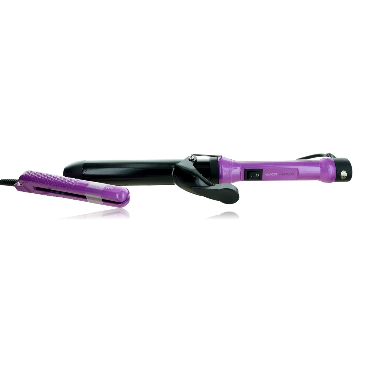 Mermaid Waves, 2-Piece Set With Curling Wand & Mini To-Go - Paradox Purple