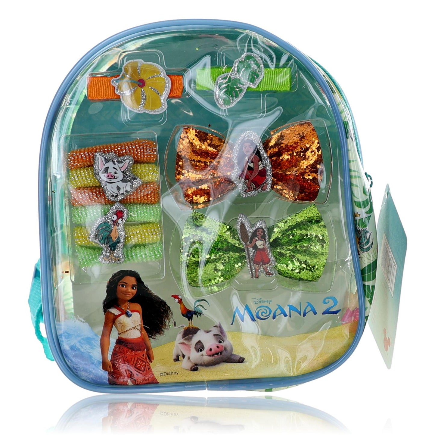 Mochila con accesorios de pelo de Moana de Disney, set de 11 piezas para niños