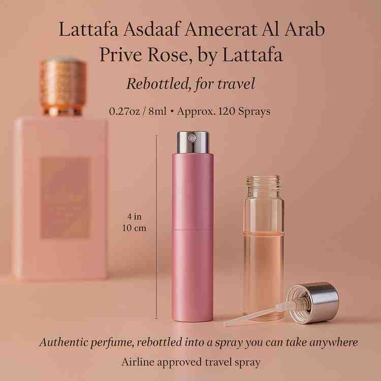 Lattafa Asdaaf Ameerat Al Arab Prive Rose - Travel Spray