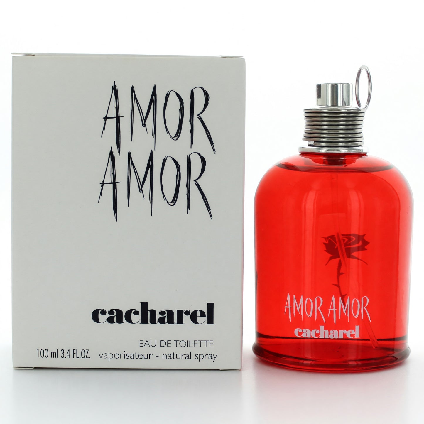 Amor Amor de Cacharel, vaporizador de EDT de 100 ml para mujer, probador