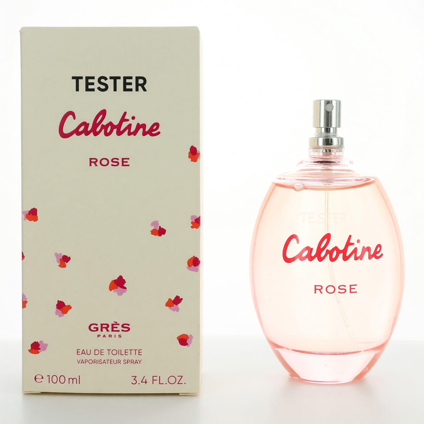 Cabotine Rose de Parfums Gres, vaporizador EDT de 3.4 oz para mujer, probador