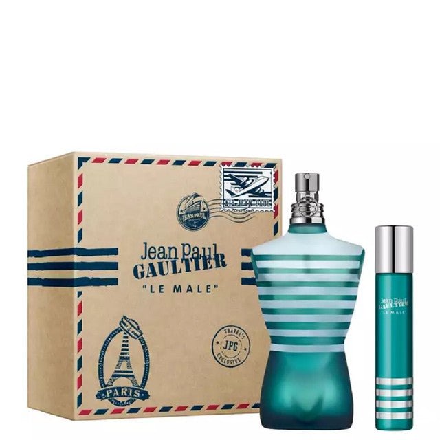 JEAN PAUL GAULTIER LE MALE 2 PCS SET: 4.2 EAU DE TOILETTE + 0.67 EAU DE TOILETTE - 101 Perfume Plus