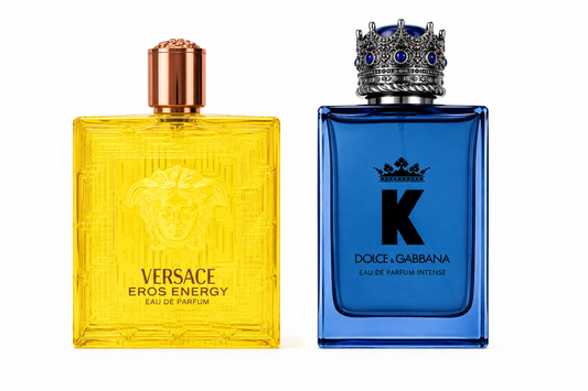 The King's Collection Versace Eros Energy EDP 6.7 oz + Dolce & Gabbana K EDP Intense 3.3 oz