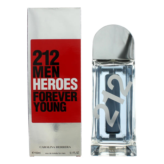 212 Heroes Forever Young by Carolina Herrera, 5.1 oz Eau De Toilette Spray for Men - 101 Perfume Plus