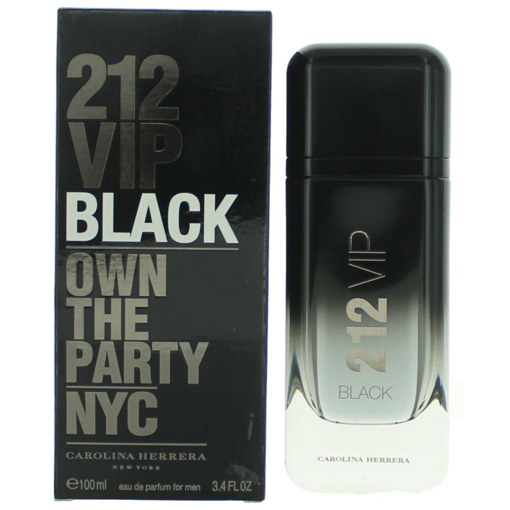 212 VIP Black by Carolina Herrera, 3.4 oz Eau De Parfum Spray for Men - 101 Perfume Plus