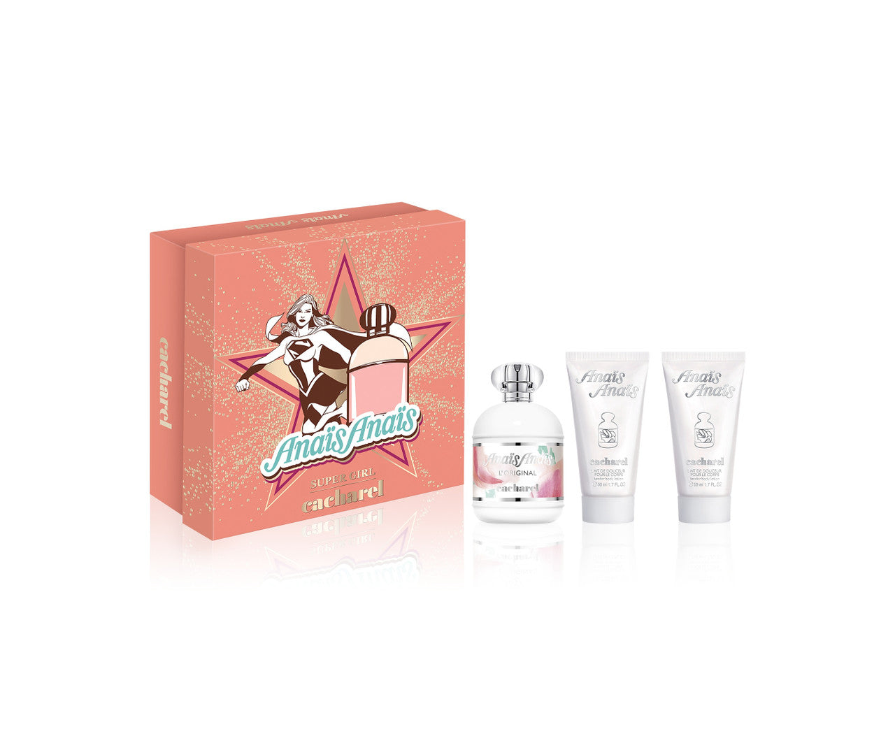 Anais Anais 3 Pcs Set: 1 oz Eau de Parfum Spray + 2 * 1.7 Body Lotion
