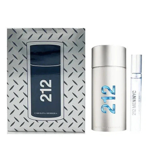 212 2 PCS SET FOR MEN: 3.4 EAU DE TOILETTE SPRAY + 0.34 EAU DE TOILETTE SPRAY.