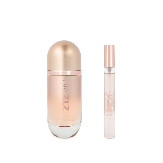 Carolina Herrera 212 Vip Rose 2 PCS Set for Women: 2.7 Eau de Parfum Spray + 0.34 Eau de Parfum Spray