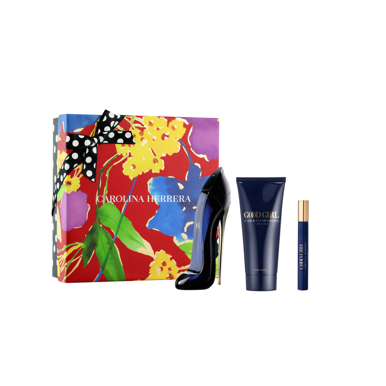 Carolina Herrera Good Girl 3 Pcs Set: 2.7 Eau de Parfum Spray + 0.34 Eau de Parfum Spray + 3.4 Body Lotion
