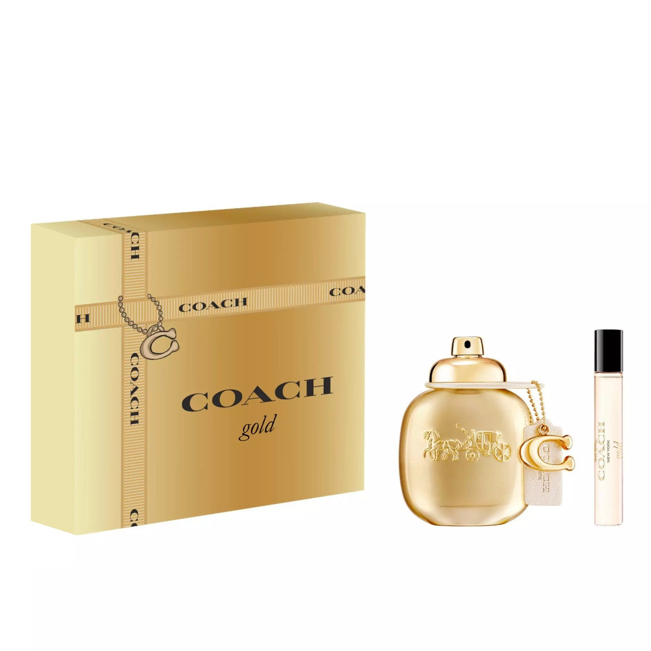 Coach Gold 2 Pcs Set for Women: 1.7 Parfum Spray + 0.25 Parfum Spray