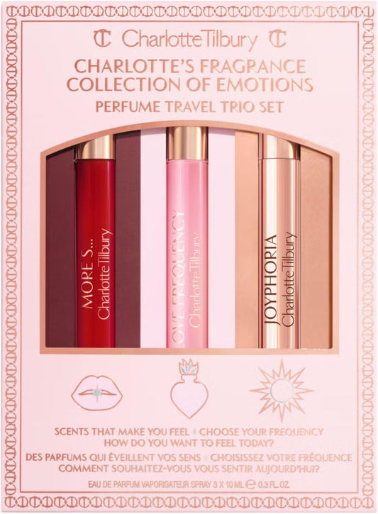 Charlotte Tilbury 3 * 0.3 Eau de Parfum Spray Set: More Sex + Love Frequency + Joyphoria