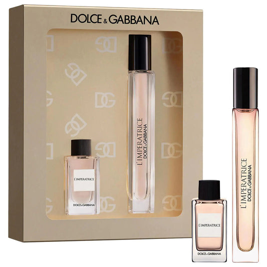 Dolce & Gabbana L'Imperatrice 2 Pcs Set For Women: 0.33 Eau De Toilette Spray + 5 ml Eau De Toilette Mini.