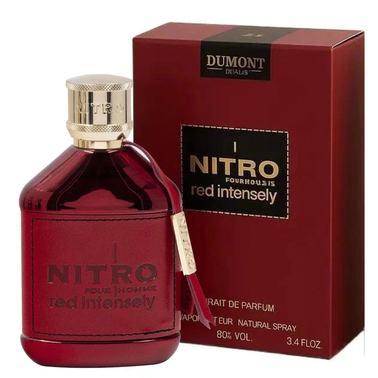 Nitro Red Intensely Dumont Paris Pour Homme 3.4 Extrait De Parfum Spray