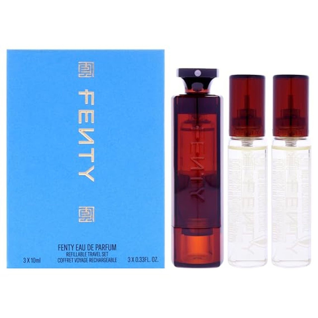 Fenty 3 Pcs Set for Women: 3 * 0.33 Eau de Parfum Spray Refillable