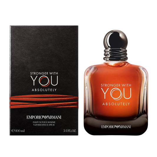 Armani Stronger With You Absolutely 3.4 Eau De Parfum Spray For Men