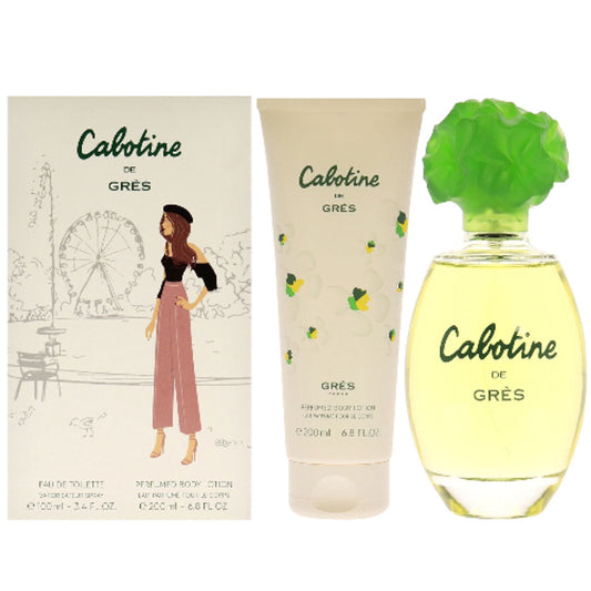 Cabotine 2 Pcs Set For Women: 3.4 Eau De Toilette Spray + 6.8 Body Lotion