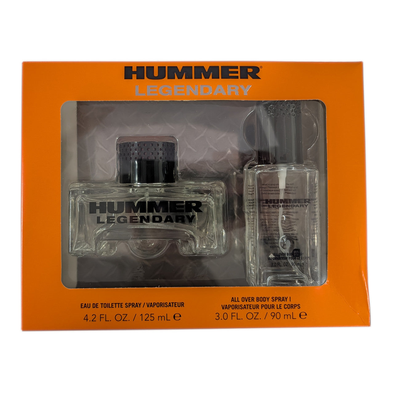 Hummer Legendary 2 Pcs Set for Men: 4.2 Eau de Toilette Spray + 3 oz Body Spray
