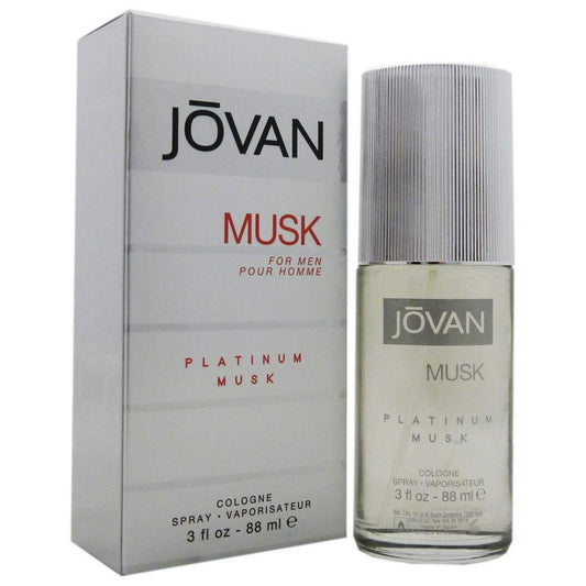 Jovan Platinum Musk 3 oz Cologne Spray for Men