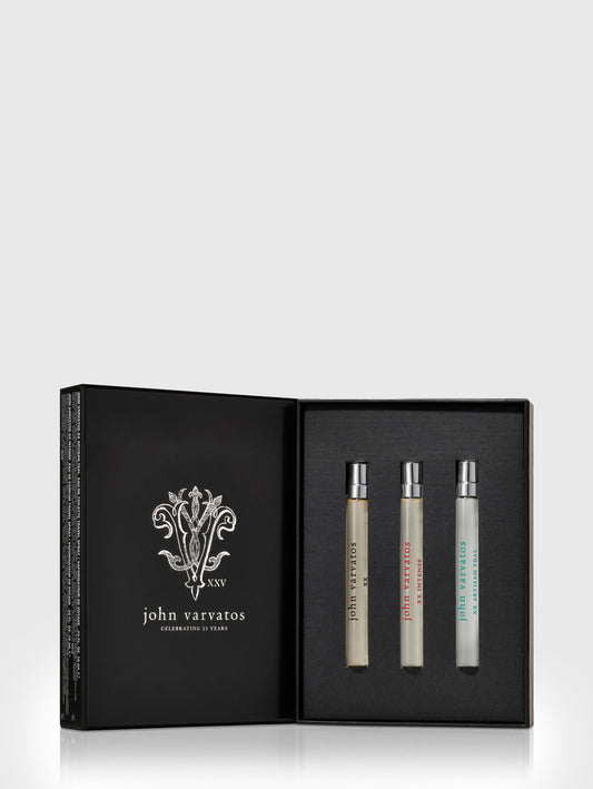 John Varvatos Xx 3 PCS Set for Men: 0.33 Eau de Toilette Spray + Artisan Teal 0.33 Eau de Toilette Spray + Intense 0.33 Eau de Parfum Spray
