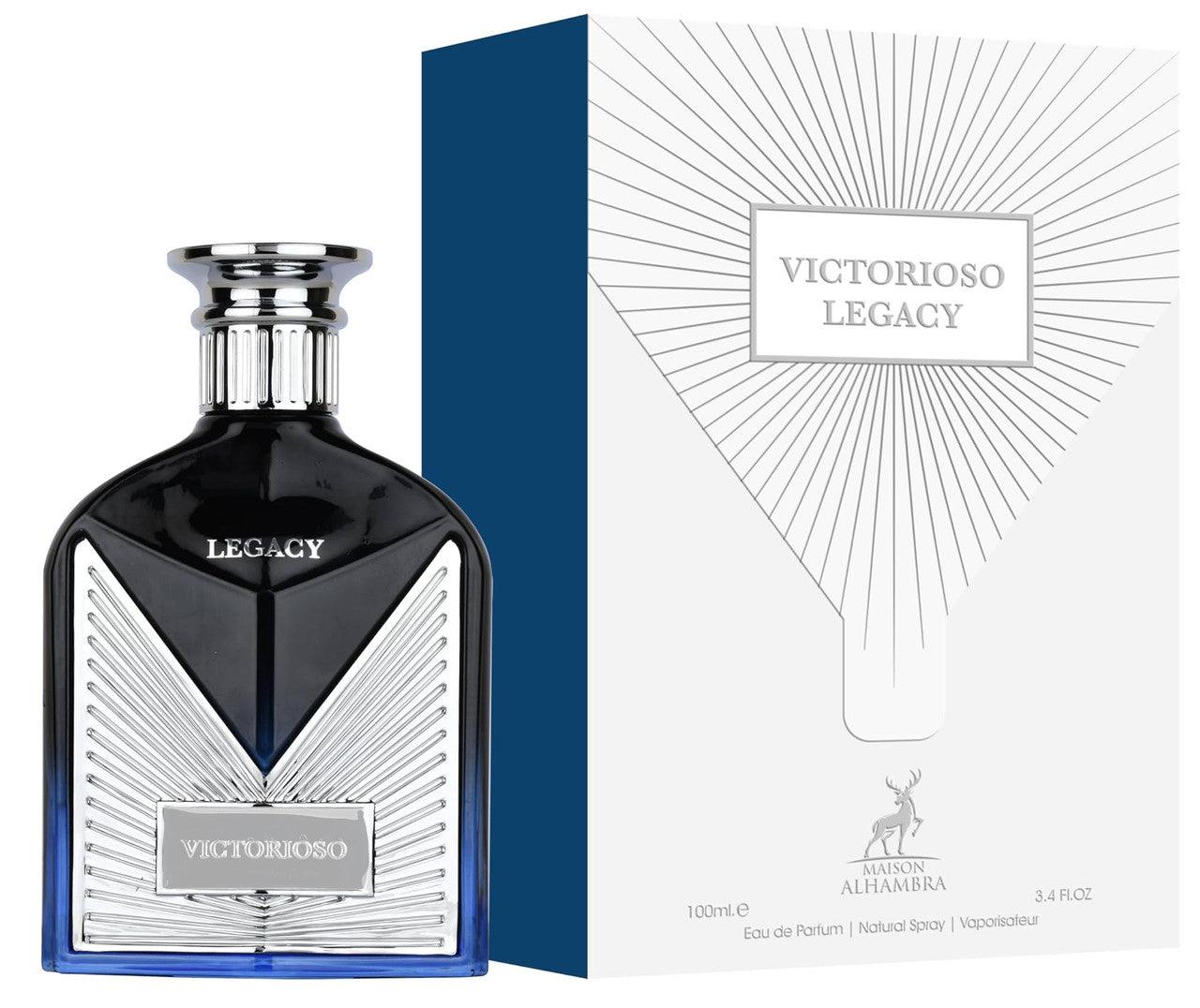 Alhambra Victorioso Legacy 3.4 Eau de Parfum Spray for Men