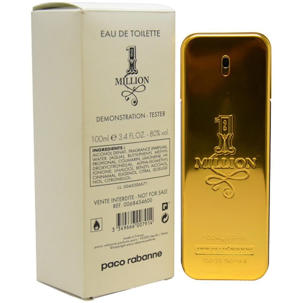 Paco Rabanne One Million Tester 3.4 Eau de Toilette Spray for Men