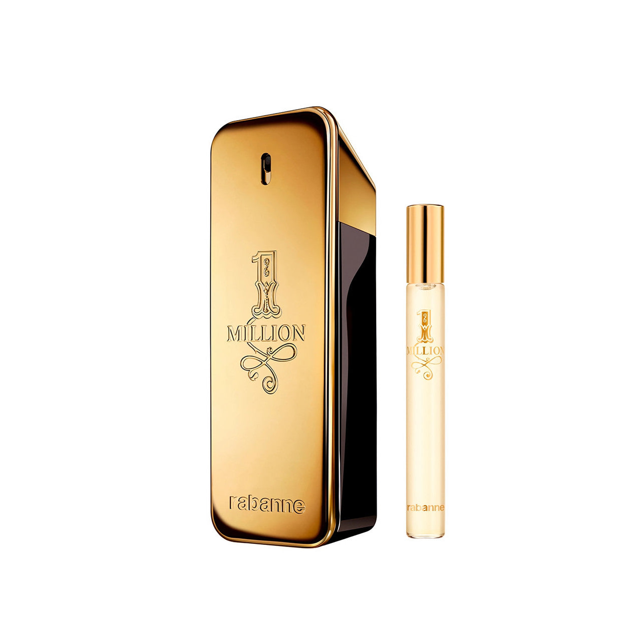 Paco Rabanne One Million 2 Pcs Set for Men: 6.8 Eau de Toilette Spray + 0.34 Eau de Toilette Spray