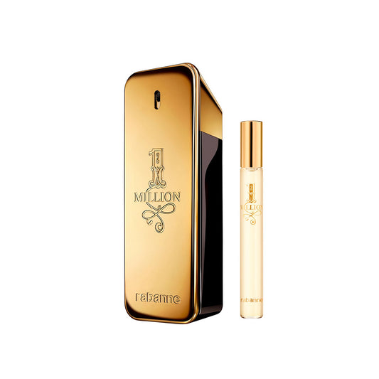 Paco Rabanne One Million 2 Pcs Set for Men: 6.8 Eau de Toilette Spray + 0.34 Eau de Toilette Spray