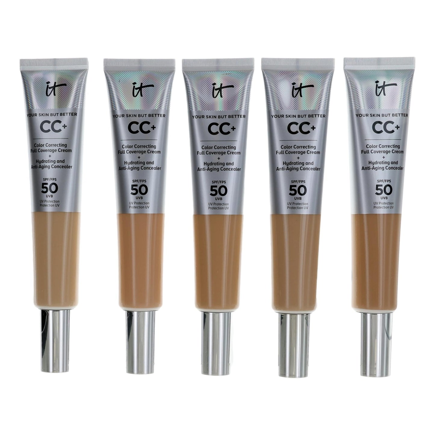 It Cosmetics CC Cream Full Coverage Cream by It Cosmetics, 2.53 oz Color Correcting Foundation SPF 50-