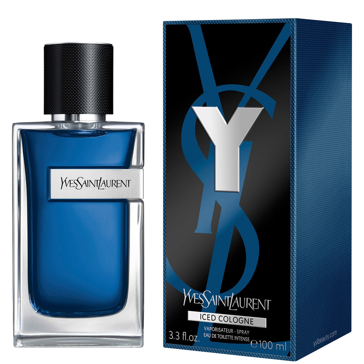 Ysl Y Iced Cologne 3.3 Eau de Toilette Intense Spray for Men