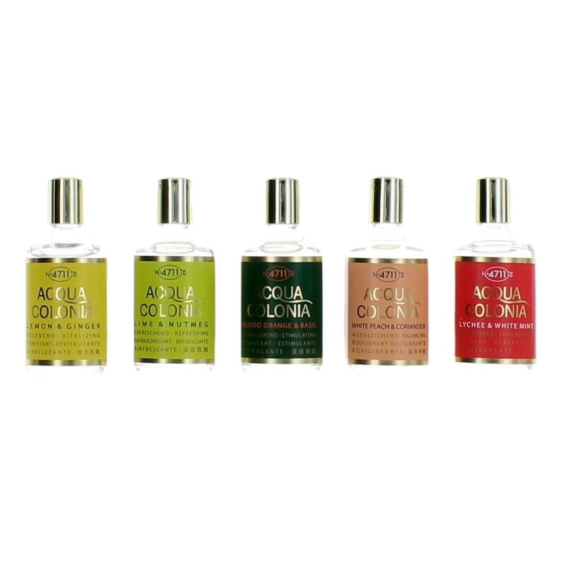 Acqua Colonia by 4711, 5 Piece Variety Set for Unisex - 101 Perfume Plus