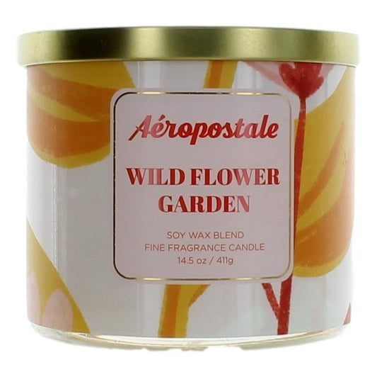 Aeropostale 14.5 oz Soy Wax Blend 3 Wick Candle - Wild Flower Garden - 101 Perfume Plus